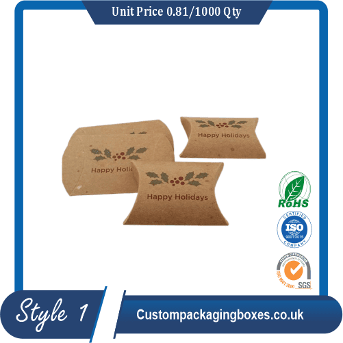 Custom Kraft Paper Pillow Soap Boxes sample #1