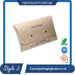 Custom Kraft Paper Pillow Soap Boxes sample #2