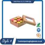 Custom Window Dessert Packaging Boxes sample #4