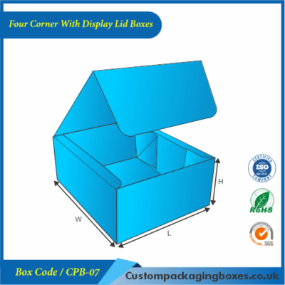 Four Corner With Display Lid Boxes 01