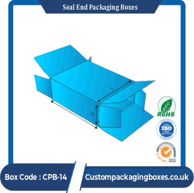 Seal End Packaging Boxes template # 1